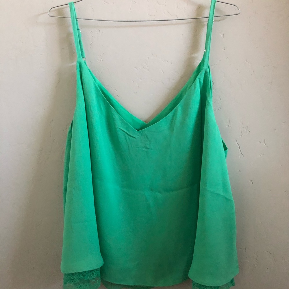 🎈3 for $30🎈Forever 21+ Green Spaghetti strap top